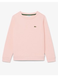 lacoste μπλουζα φουτερ μμ core fleece crew 3sj2898-ady lightpink