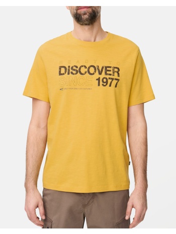 camel t-shirt κ.μ. printed c261-409700-7t17-64 yellow