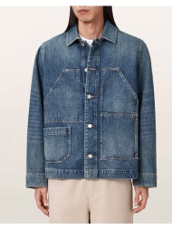 all saints mukesh emb jacket m052oe-mid indigo denimblue