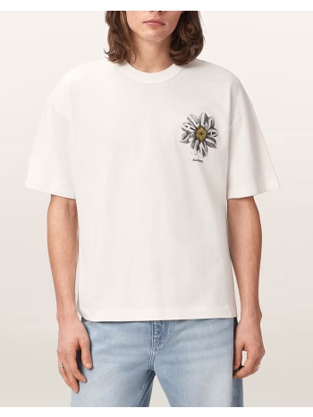 all saints t-shirt m062pe-chalk white offwhite
