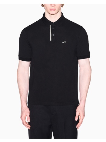 armani exchange polo shirt xm002067af10366-uc001 black