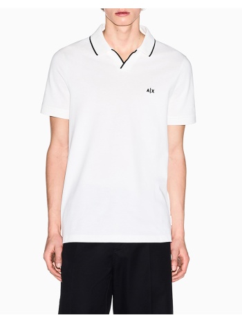 armani exchange polo shirt xm002401af10366-u0009 offwhite
