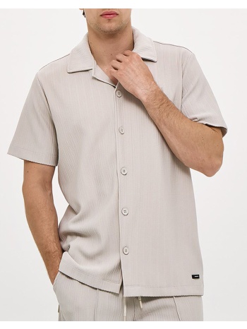 brokers ανδρικο πουκαμισο 26016395532-5 biege