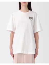 pinko strepitoso t-shirt jersey rica 105526a33f-z05 white