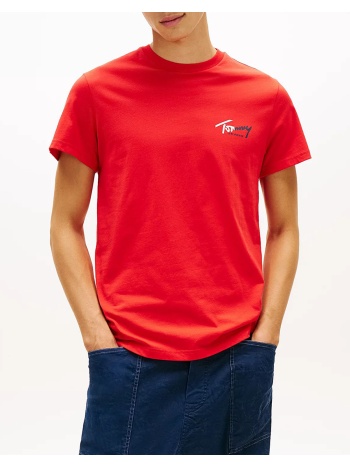 tommy jeans tjm slim sign chest ss tee ext dm0dm22538-xl8