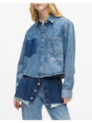 karl lagerfeld jeans klj boxy denim blouse b1w11021-1va denimblue
