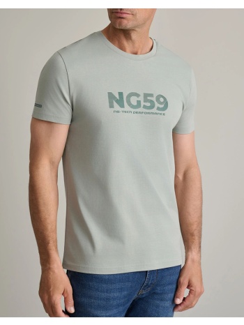 navy&green μπλουζα λαιμοκοψη 24tu.346/3r-iceberg lightgreen