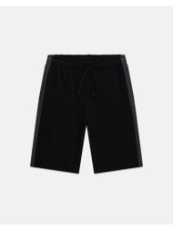 guess kids french terry regular shorts σορτς παιδικο boy l6rd00ka6r4-jblk black