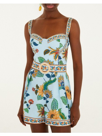 farm rio floral delhi light blue romper-floral delhi light