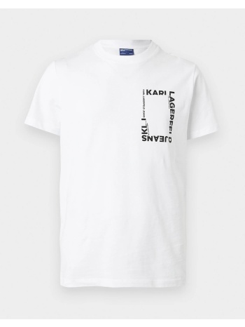 karl lagerfeld jeans klj slim ss frame logo tee