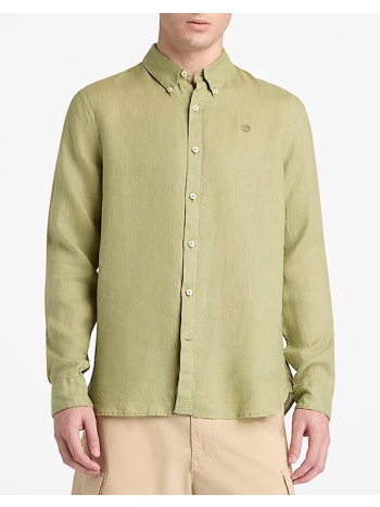 timbreland linen shirt tb0a2dc3-bq0 lightgreen
