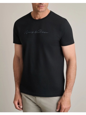 navy&green μπλουζα λαιμοκοψη 24tu.322/11p.2-black black