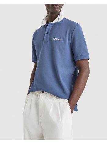 nautica μπλουζα πολο κμ galeon polo shirt 3ncn1v03983-456