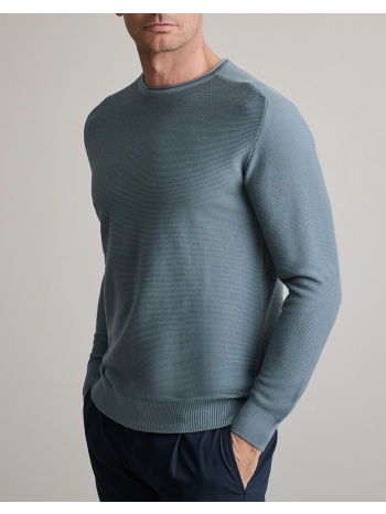 navy&green πλεκτο βαμβακερο λαιμοκοψη, 2tone