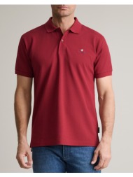 navy&green μπλουζακι πολο m/χρωμο, custom fit 24ge.300.9-merlot bordeux