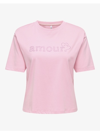 only onlrhine s/s boxy print top box jrs 15368901-romance