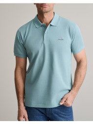 navy&green μπλουζακι πολο m/χρωμο, custom fit 24ge.300.9-dusty turquoise lightblue