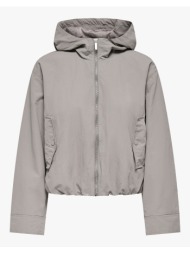 only onlbealo hood jacket otw noos 15336162-satellitesilver trim gray