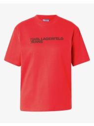karl lagerfeld jeans klj reg ss essential tee a1w17005-1hc red