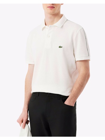 lacoste μπλουζα πολο κμ polo ss 3ph0897-70v offwhite