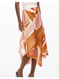 desigual fal_vent_orange φουστα γυναικειο 26swfw13-7002 orange