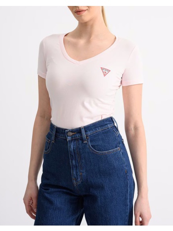 guess ss vn mini triangle tee μπλουζα γυναικειο