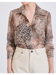 bill cost πουκαμισο 10-342483-0-μπεζ multi