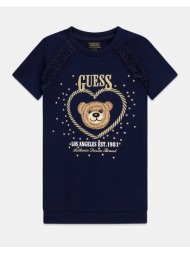 guess kids punto milano ss dress φορεμα παιδικο girl k6rk01kauh0-g7hr darkblue
