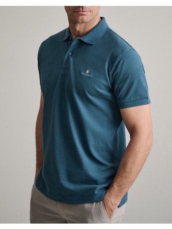 navy&green μπλουζακι πολο m/χρωμο, custom fit