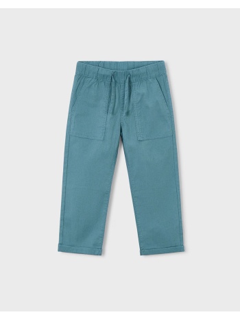 mayoral παντελονι jogger λινο 03575-084 petrol