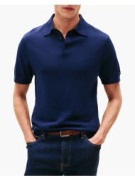tommy hilfiger dc cotton lyocell polo mw0mw38747-dca navyblue