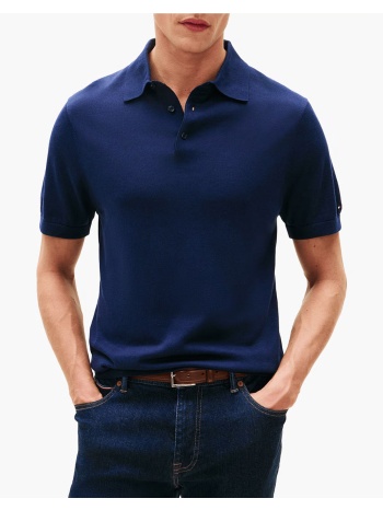 tommy hilfiger dc cotton lyocell polo mw0mw38747-dca