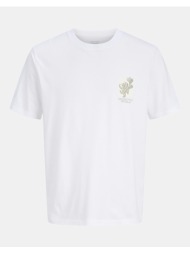jack&jones jormontauk chestie tee ss crew neck fst 12297889-bright white white