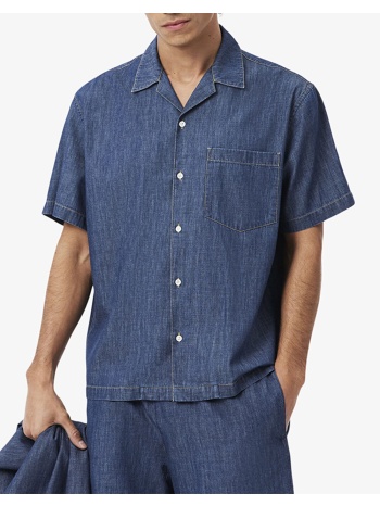 lacoste υποκαμισο κμ shirt ss 3ch1869-mk9 denimdarkblue