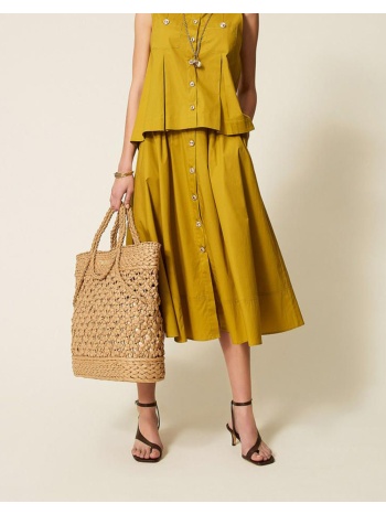 twinset φουστα 261tt2235-12117 olive σε προσφορά