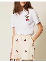 twinset μπλουζα 261tt2271-00001 white
