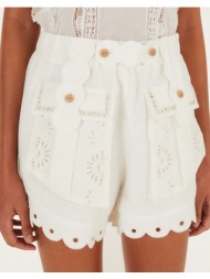 farm rio artisanal short off-white-off-white 349076-l0025 offwhite