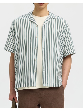 selected slmcasper-air rlx mix ss shirt 16091381-balsam