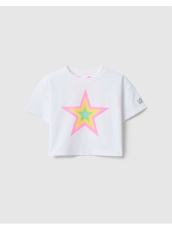 ovs t-shirt w/star 2559683-lucent white white