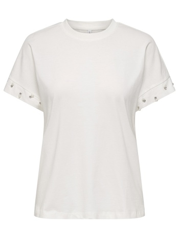 only onlolivia s/s loose o-neck top jrs 15346733-cloud