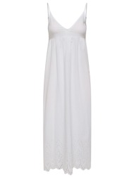 only onltulum emb long strap dress wvn 15369128-bright whitebright white emb white