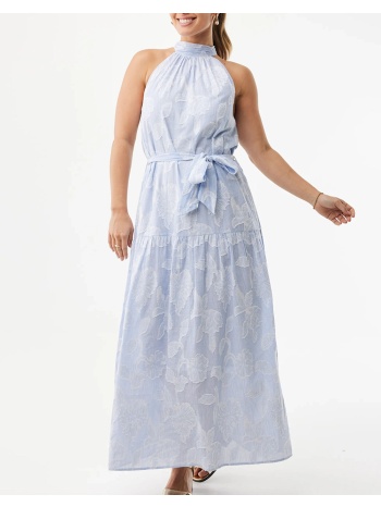 mexx striped flower jacquard dress mf006302461w-144121