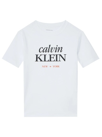 calvin klein jeans logo ss t-shirt lvcksja07b-8y-16y-yaf
