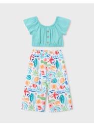 mayoral σετ παντελονι μακρυ σταμπωτο 03597-070 ciel