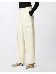 pinko rosalin pantalone cotone fluid 106278a2er-c03 biege