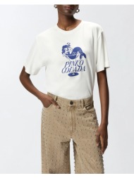 pinko strepitoso t-shirt jersey st c 105526a33n-ze1 white