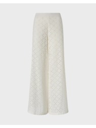 pinko kimmy pantalone popeline ricam 106440a35p-z05 white