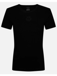 pinko brugherio t-shirt costina logo 106815a3al-z99 totalblack