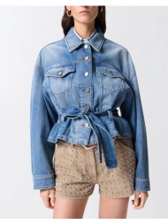 pinko giungla giubbino dirty blue de 106389a341-pjv denimblue