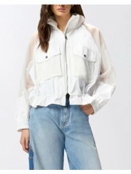 pinko beth blouson ripstop organzato 106592a325-z04 offwhite